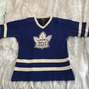 Toronto Maple Leafs sweater.